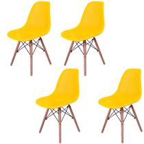 Kit 4 Cadeiras Design Charles Eames Eiffel Furadinha