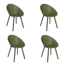 Kit 4 Cadeiras Drops Verde