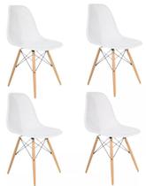 Kit 4 Cadeiras Eames Design Colméia Eloisa Branca