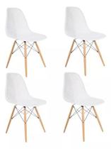 Kit 4 Cadeiras Eames Design Colméia Eloisa Branca - Homelandia