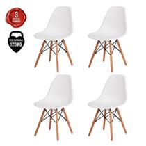Kit 4 cadeiras Eames Eiffel Branca
