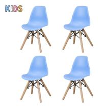 Kit 4 Cadeiras Eames Eiffel Infantil Espaço Kids Quarto Brinquedoteca - La Mobilia