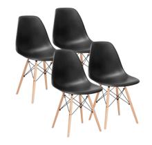 Kit 4 Cadeiras Eames Eiffel Preto