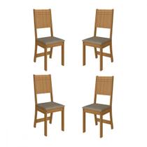 Kit 4 Cadeiras Evora Freijo Tecido Velveten Cacau Indekes Kit 4 Cadeiras Evora Freijo Tecido Velveten Cacau Indekes