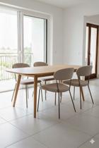 Kit 4 cadeiras jantar aço carbono tecido bouclê lançamento