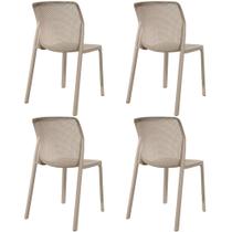 Kit 4 Cadeiras Laryssa Polipropileno Mesa Jantar Cozinha Varanda Jardim Piscina Escritório Kit 4 Cadeiras Laryssa Polipropileno Mesa Jantar Cozinha Varanda Jardim Piscina Escritório