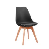 Kit 4 Cadeiras Leda Base Madeira Várias Cores - Rivatti