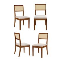 Kit 4 Cadeiras Madeira Maciça Tiê CabeCasa MadeiraOriginals