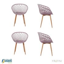 Kit 4 Cadeiras Mônaco PP Várias Cores - Fratini