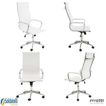 Kit 4 Cadeiras Office Sevilha PU Alta Várias Cores - Rivatti
