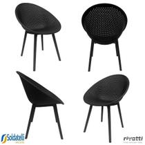 Kit 4 Cadeiras Outdoor Drops Várias Cores com Proteção UV - Rivatti