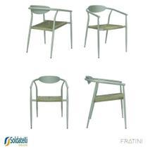 Kit 4 Cadeiras Outdoor Isla em Alumínio Assento com Trama de Corda Náutica Várias Cores - Fratini