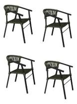 Kit 4 Cadeiras Para Área Externa E Interna, Gourmet