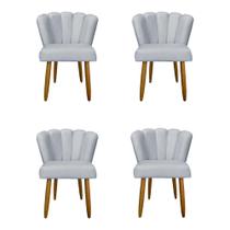 Kit 4 Cadeiras para Mesa de Jantar Flor - Balaqui Decor