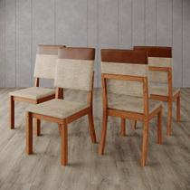 Kit 4 Cadeiras para Mesa de Jantar Milla Plus Henn