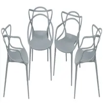 Kit 4 Cadeiras para Sala de Jantar Allegra Solna