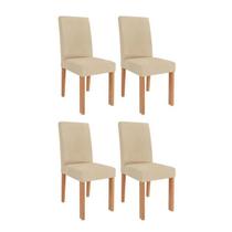 Kit 4 Cadeiras para Sala de Jantar Estofadas Maia