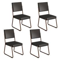 Kit 4 Cadeiras para Sala de Jantar Napoli Kit 4 Cadeiras para Sala de Jantar Napoli