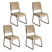 Kit 4 Cadeiras para Sala de Jantar Napoli Kit 4 Cadeiras para Sala de Jantar Napoli