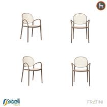 Kit 4 Cadeiras Portofino PP Várias Cores - Fratini