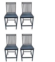 Kit 4 Cadeiras Reforçada Para Cozinha e Sala Liane Jantar Preto - MODERNA