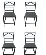 Kit 4 Cadeiras Reforçada Para Cozinha e Sala Moderna Jantar Kit 4 Cadeiras Reforçada Para Cozinha e Sala Moderna Jantar