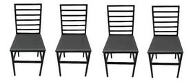 kit 4 Cadeiras Reforçada Para Cozinha Premium - CLEVIE STORE