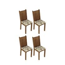 Kit 4 Cadeiras Rustic Lírio Bege Madesa 4290