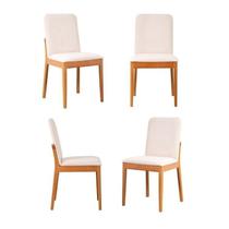 Kit 4 Cadeiras Sala de Jantar Pequi CabeCasa MadeiraOriginals
