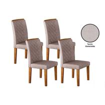 Kit 4 Cadeiras Sala Jantar Jade 4 Un Imbuia/Linho Esmeralda - Rufato Kit 4 Cadeiras Sala Jantar Jade 4 Un Imbuia/Linho Esmeralda - Rufato