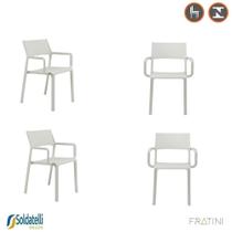 Kit 4 Cadeiras Santorini PP Várias Cores - Fratini Kit 4 Cadeiras Santorini PP Várias Cores - Fratini