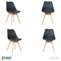 Kit 4 Cadeiras Siena PP Assento em PU Várias Cores - Fratini
