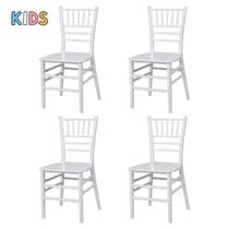 Kit 4 Cadeiras Tiffany Infantil Espaço Kids Quarto Brinquedoteca - La Mobilia