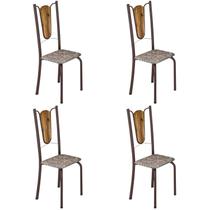 Kit 4 Cadeiras Tubular Júlia Kit 4 Cadeiras Tubular Júlia