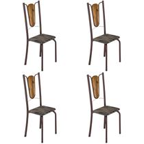 Kit 4 Cadeiras Tubular Júlia Kit 4 Cadeiras Tubular Júlia