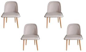 Kit 4 Cadeiras Vianney Para Sala Mesa de Jantar Moderna com Base de Ferro Tecido Bouclé Premium Bege Topii Moda Casa Kit 4 Cadeiras Vianney Para Sala Mesa de Jantar Moderna com Base de Ferro Tecido Bouclé Premium Bege Topii Moda Casa