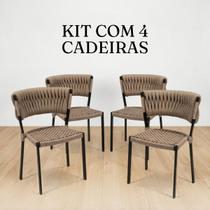 Kit 4 Cadeiras Vitoria Cor:Rami - Decor Art