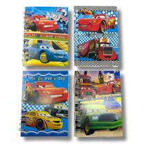 Kit 4 Caderninhos Bloco de Notas Carros