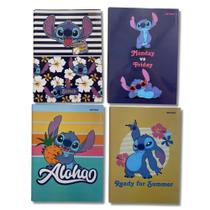 Kit 4 Caderno Brochura Grande Capa Dura 80 fls - Lilo e Stitch - StarSchool Kit 4 Caderno Brochura Grande Capa Dura 80 fls - Lilo e Stitch - StarSchool