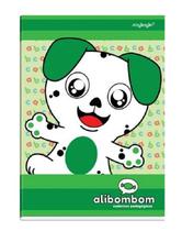 Kit 4 Caderno Brochurão Capa Dura C/Pauta Alibombom 80 Fls