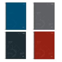 Kit 4 Caderno Universitário Tilibra Espiral 80Fls Zip