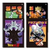 Kit 4 Cadernos Brochurão Dragon Ball Super Dbz 96 Fls - Sd