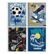 Kit 4 Cadernos Hit Masculino Tilibra 80 Folhas 200x275mm Universitário Faculdade Escola Curso Aula Kit 4 Cadernos Hit Masculino Tilibra 80 Folhas 200x275mm Universitário Faculdade Escola Curso Aula