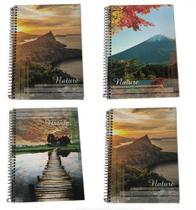 Kit 4 Cadernos Nature 96 Folhas Espiral Capa Dura - Máxima Cadernos Kit 4 Cadernos Nature 96 Folhas Espiral Capa Dura - Máxima Cadernos