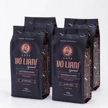 Kit 4 Café Grao Torra Média Gourmet em Pó Vó Liani Torrado e Moído 2kg Kit 4 Café Grao Torra Média Gourmet em Pó Vó Liani Torrado e Moído 2kg