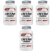 Kit 4 Cafeína + Taurina 200mg 4x60 cápsulas FNB Sports Nutrition