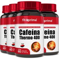 Kit 4 Cafeína Thermo 400 Com 60 Cápsulas Fitoprime