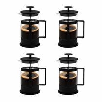 Kit 4 Cafeteiras Prensa Francesa 350ml Manual Vidro Café da Manhã Leite Cremeira Chá Cafeteria Escritório Mesa Posta Hotel Pousada Cozinha Kit 4 Cafeteiras Prensa Francesa 350ml Manual Vidro Café da Manhã Leite Cremeira Chá Cafeteria Escritório Mesa Posta Hotel Pousada Cozinha