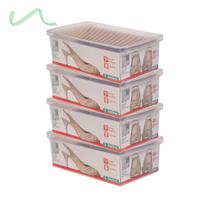 Kit 4 Caixa De Sapato Transparente Para Organizar - Média Kit 4 Caixa De Sapato Transparente Para Organizar - Média