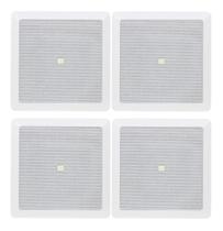 Kit 4 Caixa De Som Arandela Jbl 6fr1q Quadrada Branca 50w